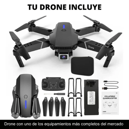 [OFERTA] - Drone E99 Max Sky Vision 4K + DOBLE BATERÍA + CONTROL CON PANTALLA PARA CELULAR