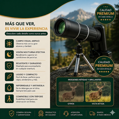 Monocular Telescópico HD Visión Nocturna