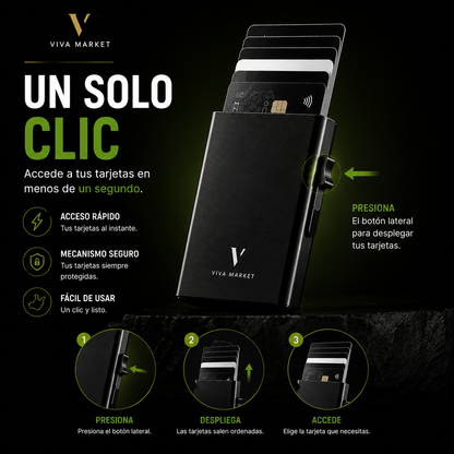 VivaShield™ Cartera Premium de Aluminio RFID