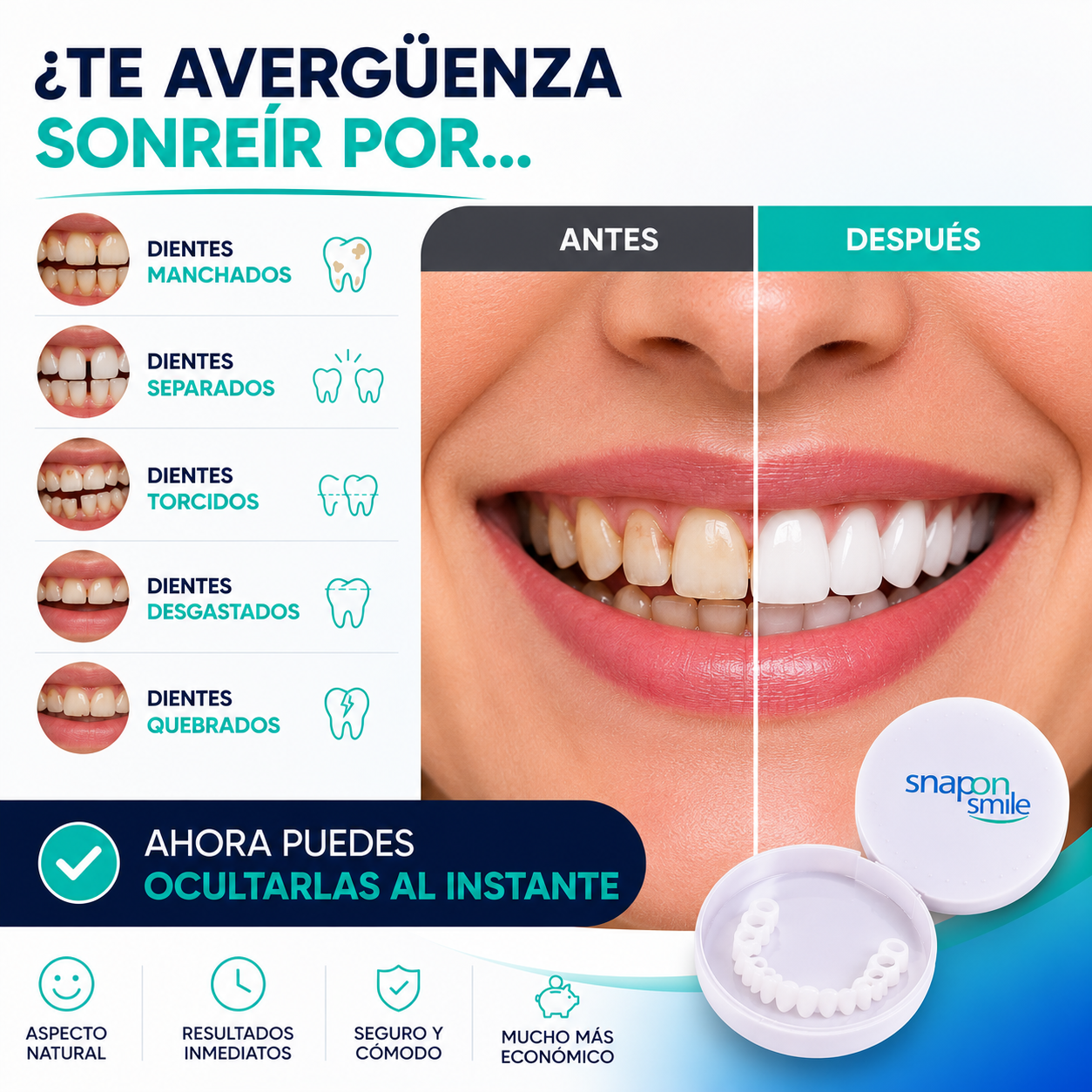 CARILLAS DENTALES SNAP-ON™