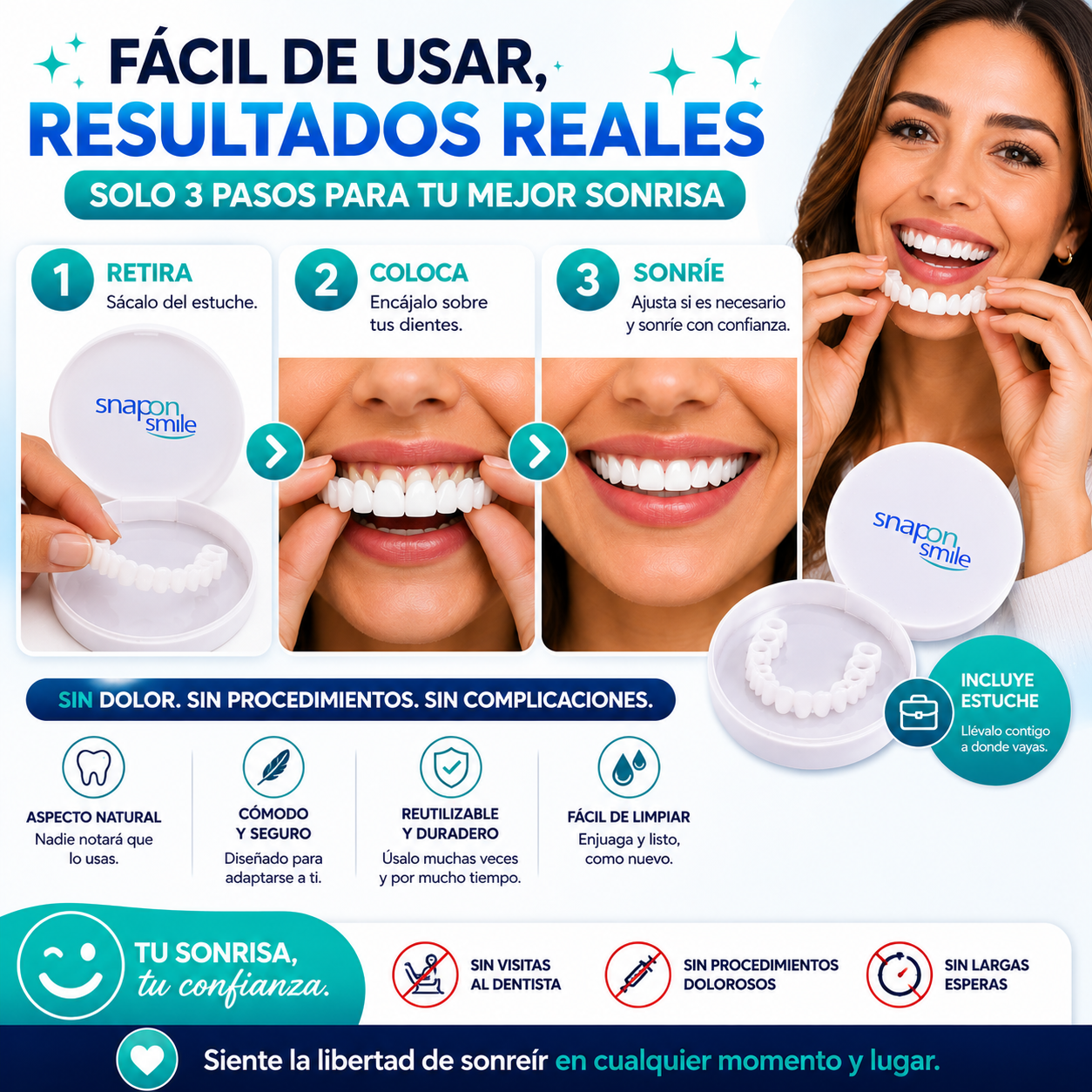 CARILLAS DENTALES SNAP-ON™