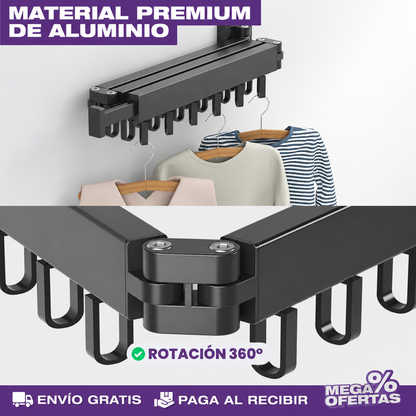 TendiFlex 360™ | Tendedero Plegable Giratorio de Gran Capacidad