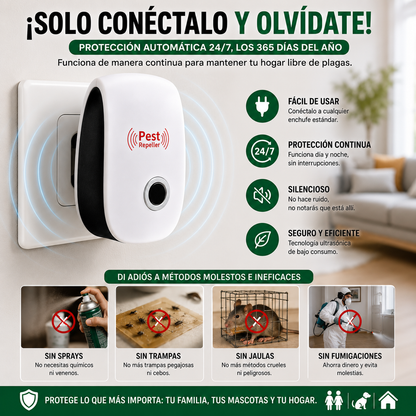 Repelente ultrasonico de plagas potente