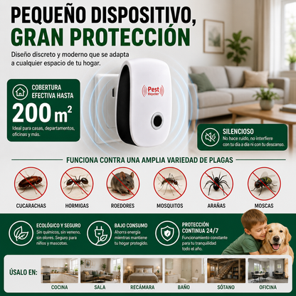 Repelente ultrasonico de plagas potente